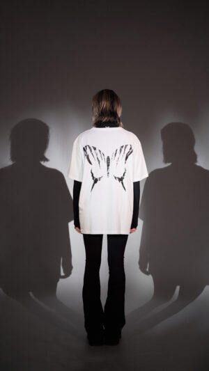White & Black Butterfly Effect T-shirt - Image 6
